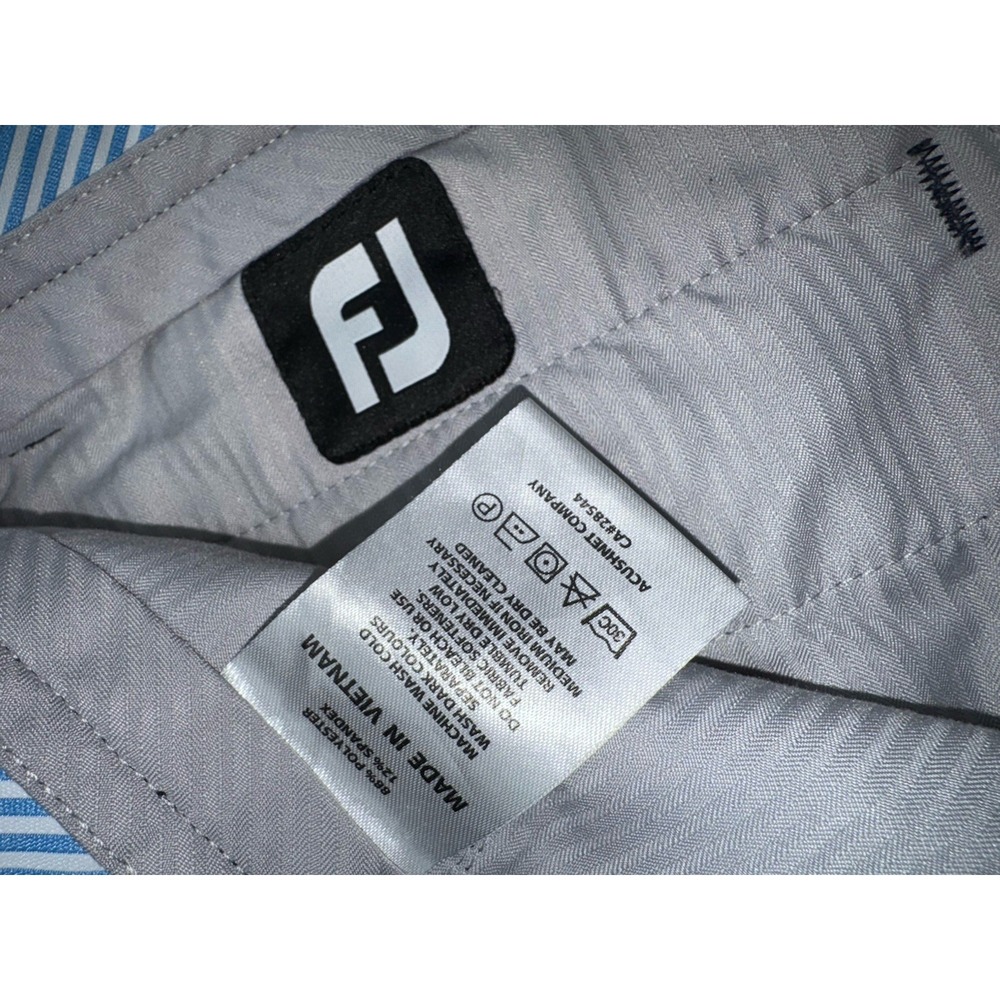 Footjoy‎ Pants Mens 36x29 Blue Athletic Fit Navy Blue Performance Stretch Golf - Picture 7 of 12